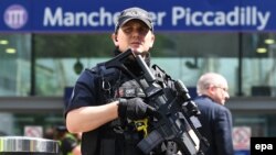 یک پلیس در شهر منچستر