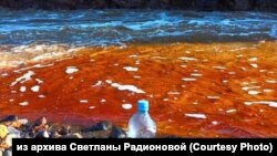 Нефтепродукты в реке Далдыкан в Красноярском крае