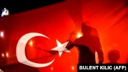 عکس از تجمع هواداران حکومت ترکیه پس از کودتای نافرجام 