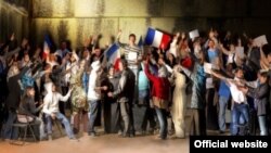 Yslamafobiýa garşy kampaniýanyň plakatlarynyň biri. Fransiýa