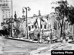 Замальовка з протесту (автор Лідія Мороз)