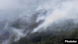 Пожар в Хосровском заповеднике, 14 августа 2017 г․