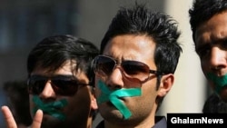 یکی از هواداران میر حسین موسوی