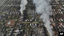 Бахмут після російських атак, грудень 2022 року 