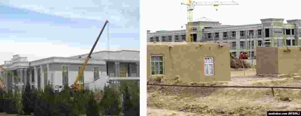 Babarap (çepde) we Mäne obalaryndaky alnyp barylýan gurluşyklar