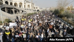 Тегеранда өкмөттү колдогон жүрүш. 6-январь, 2018-жыл.