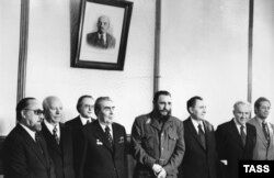 Фідель Кастро та Леонід Брежнєв. 1977 рік