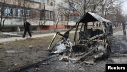 У Маріуполі після обстрілу, фото 24 січня 2015 року