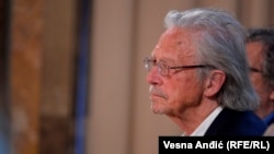 Controversial Austrian author Peter Handke (file photo)