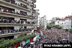 تظاهرات هزاران تن از مخالفان بوتفلیقه در روز هشتم مارس در الجزیره