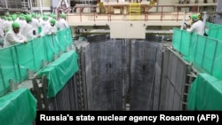 Беларусьтегі Островец АЭС-інің екі реакторын ядролық отынмен толтыру сәті. 7 тамыз, 2020 жыл.