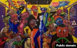 Олекса Манн. КиівПасТранс, 2010, полотно, акрил