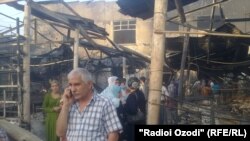 Оташсӯзии навбатӣ дар бозори "Саховат"-и Кӯлоб