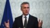 NATO Secretary-General Jens Stoltenberg at a news conference in Kabul on November 6