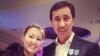 Kazakh businessman Muratkhan Toqmadi (right) with his wife, Zhamila Aiymbetova-Toqmadi (file photo)
