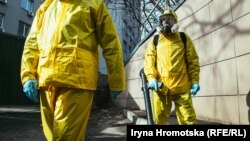 Тренування з доправлення хворого на коронавірусну інфекцію в Олександрівській лікарні, 28 лютого 2020 року