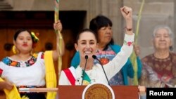 Прэзыдэнтка Мэксыкі Кляўдыя Шэйнбаўм, архіўнае фота