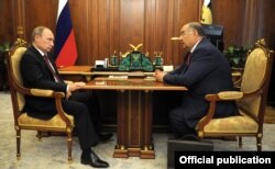 Алишер Усмонов ва Владимир Путин учрашув давомида