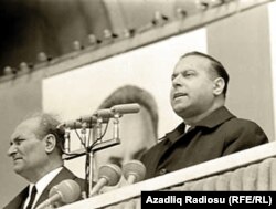 Sovet Azərbaycanının rəhbəri olmuş Heydər Əliyev.