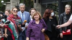 Сьвятлана Алексіевіч пасьля наведваньня Сьледчага камітэту, 26 жніўня 2020