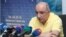 Armenia -- The chairman of Yerevan press club, Boris Navasardian, at a press conference in Yerevan, 7May 2013