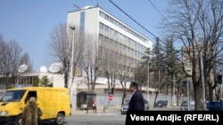The Russian Embassy in Belgrade, Serbia, with whom Moscow has close ties. (file photo)
