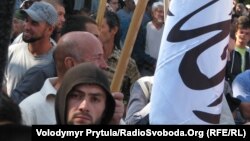 Митинг сторонников "Хизб-ут Тахрир" в Крыму, ставшем в последние годы прибежищем для гонимых членов этой организации из стран Центральной Азии.