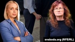 Дырэктарка Цэнтру новых ідэяў Леся Руднік. Былая палітзьняволеная, выкладчыца Натальля Дуліна. Ілюстрацыйны каляж