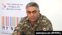 Пресс-секретарь Министерства обороны Армении Арцрун Ованнисян (архив)