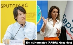 Эркин Алымбеков жана Светлана Акматалиева.