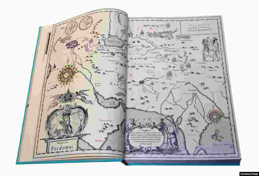 گستره جغرافیایی شاهنامه که توسط حمید رحمانیان تهیه شده است.