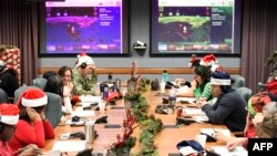 Операционный центр команды "НОРАД отслеживает Санту", 24 декабря 2018 