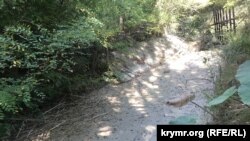 Высохшее русло реки Танасу у села Кирпичное Белогорского района