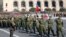 Armenia - Russian soldiers march during a military parade in Yerevan, 21Sep2011
