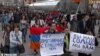 Armenia - Armenians demonstrate against Russian arms sales to Azerbaijan, Yerevan, 13Apr2016.