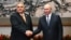 Hungarian Prime Minister Viktor Orban met with Russian President Vladimir Putin on the sidelines of the Third Belt and Road Forum in Beijing on October 17.