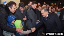 Шавкат Мирзияев пообщался с узбекистанцами, проживающими в Германии, 20 января 2019 года.