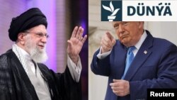 Eýranyň ýokary ruhany lideri Aýatolla Ali Hameneýi we ABŞ-nyň prezidenti Donald Tramp