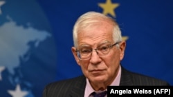   Евробиримдиктин тышкы саясат боюнча комиссары Жозеп Боррел. 20-сентябрь, 2021-жыл. Нью-Йорк. 