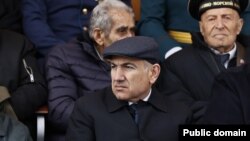 Russia - Armenian Prime Minister Nikol Pashinian attends Russia's Victory Day military parade at Red Square in Moscow, May 9, 2025.