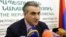 Armenia- Agriculture Minister Ignati Arakelian speaks at a news conference in Yerevan.