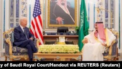 دیدار جو بایدن و ملک سلمان