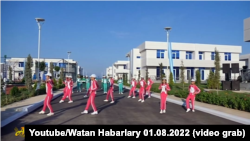 Türkmenistanyň "Altyn Asyr" telekanalyndan alnan surat. Arhiw suraty