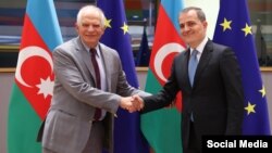  ԵՄ արտաքին քաղաքականության և անվտանգության հարցերով բարձր ներկայացուցիչ Ժոզեպ Բորել և Ադրբեջանի ԱԳ նախարար Ջեյհուն Բայրամով, արխիվ