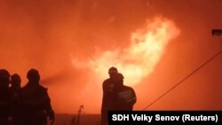 "Чехиялык Швейцария" улуттук паркындагы өрт.  Чехия. 26-июль, 2022-жыл