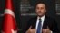 Turkey - Turkish Foreign Minister Mevlut Cavusoglu speaks during a news conference in Antalya, March 10, 2022.