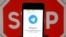 Блокировка мессенджера Telegram в России. Иллюстрация