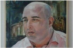 Портрет мэра Кутаиси, художник Леван Гогитадзе