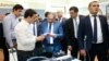 Armenia - Prime Minister Nikol Pashinian visits a tech company based at the newly built Engineering City in Yerevan, 22 August 2018.