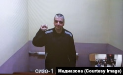 Максим Буткевич під час апеляції у Верховному суді РФ, трансляція з СІЗО Луганська 2023 року